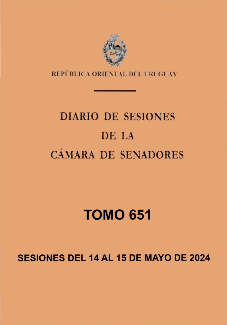 DIARIO DE SESIONES DE LA CAMARA DE SENADORES del 14/05/2024